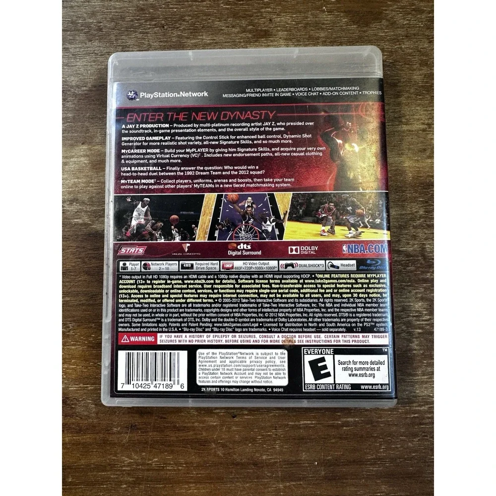NBA 2K13 PS3 PlayStation 3 Complete